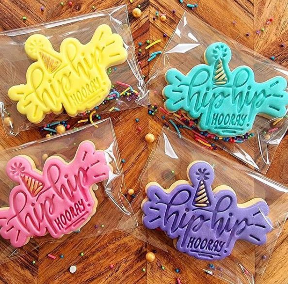 Hip Hip Hooray Cutter and Embosser Boss 'Em Cookies Cutters and Stamps