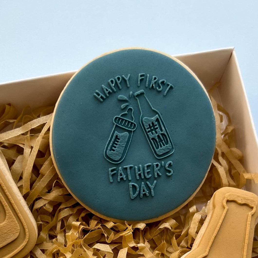 First Father's Day Cheers Raised Stamp