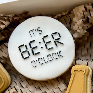 It's Beer O'Clock Raised Stamp