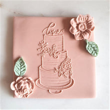 Load image into Gallery viewer, Wedding Cake Raised Stamp
