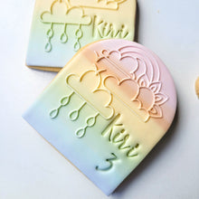 Load image into Gallery viewer, Rainbow Shower Raised Stamp
