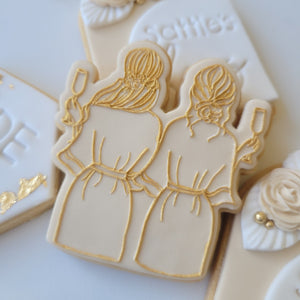 Bridal Party Cheers Raised Stamp with Cutter