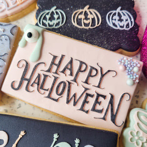 Spooky Happy Halloween Raised Stamp