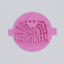 Load image into Gallery viewer, Happy Halloween Skull Web Embosser
