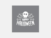 Load image into Gallery viewer, Happy Halloween Skull Raised Stamp
