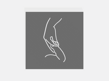 Load image into Gallery viewer, Baby Holding Hand Raised Stamp
