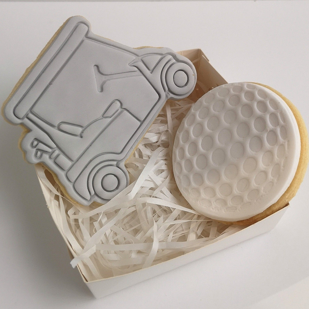 Golf Cart and Golf Ball Cutters and Embossers Boss 'Em Cookies