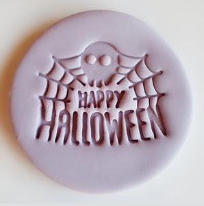 Happy Halloween Skull Web Embosser