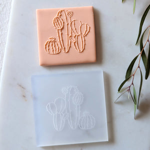 Cacti Raised Stamp