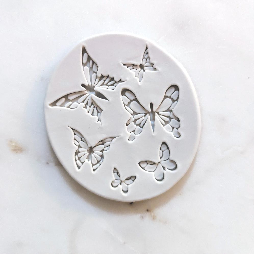 Patterned Butterflies Silicone Mould