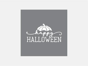 Happy Halloween Pumpkin Raised Stamp