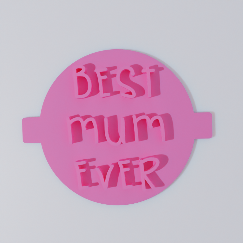 Best Mum Ever Hand-written Embosser