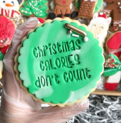 Christmas Calories Don't Count Embosser