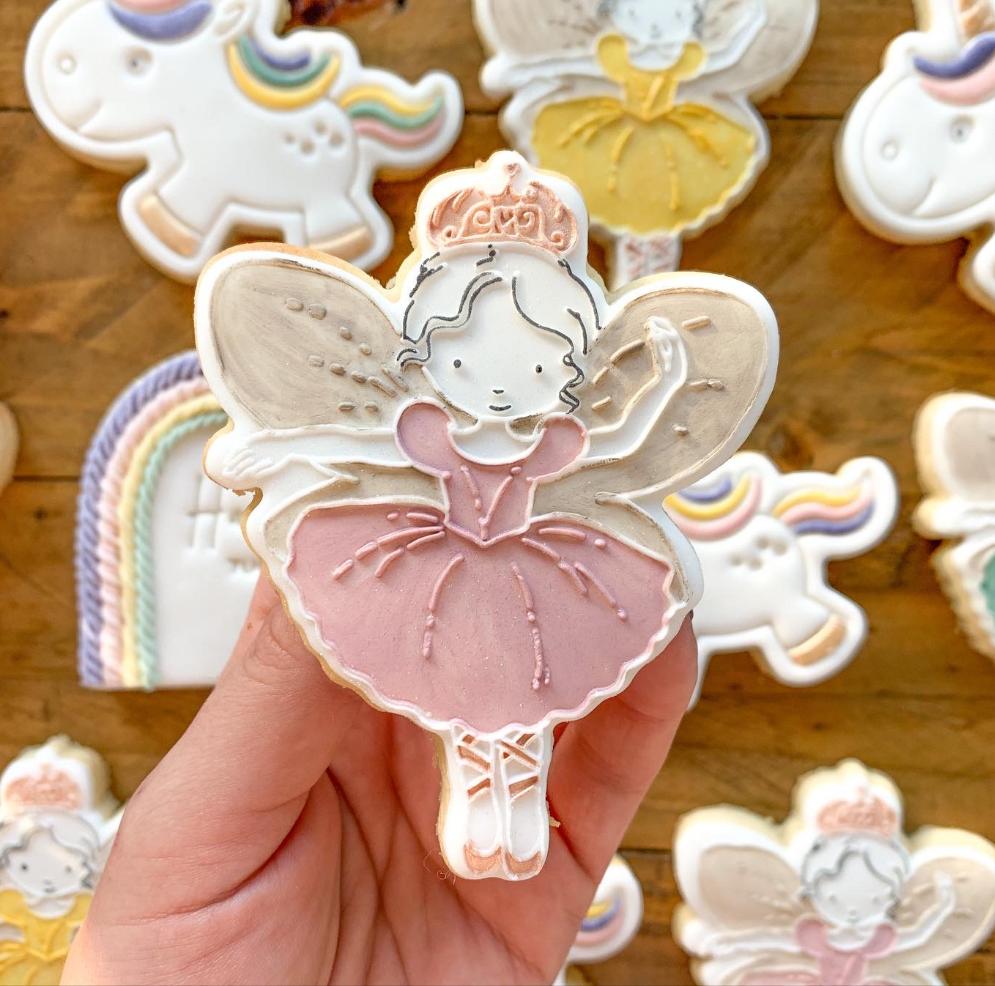 Ballerina Fairy Raised Stamp and Cutter set