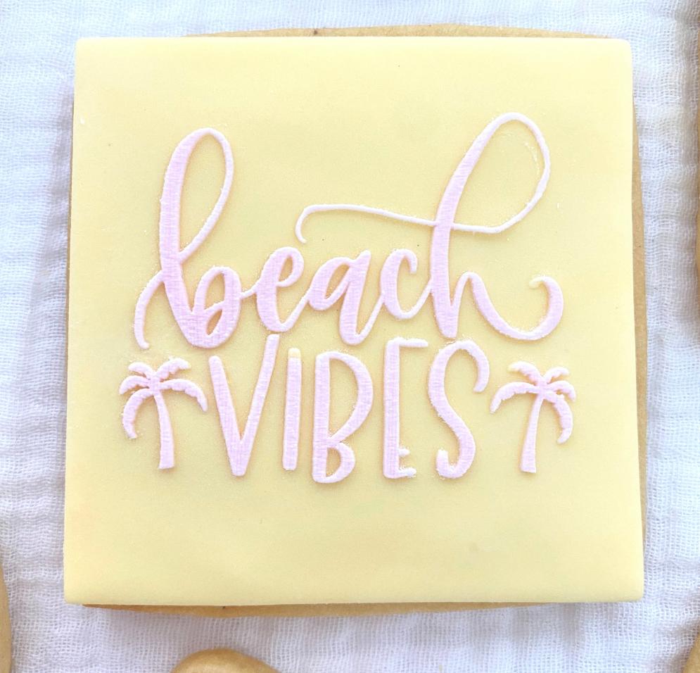 Beach Vibes Raised Stamp