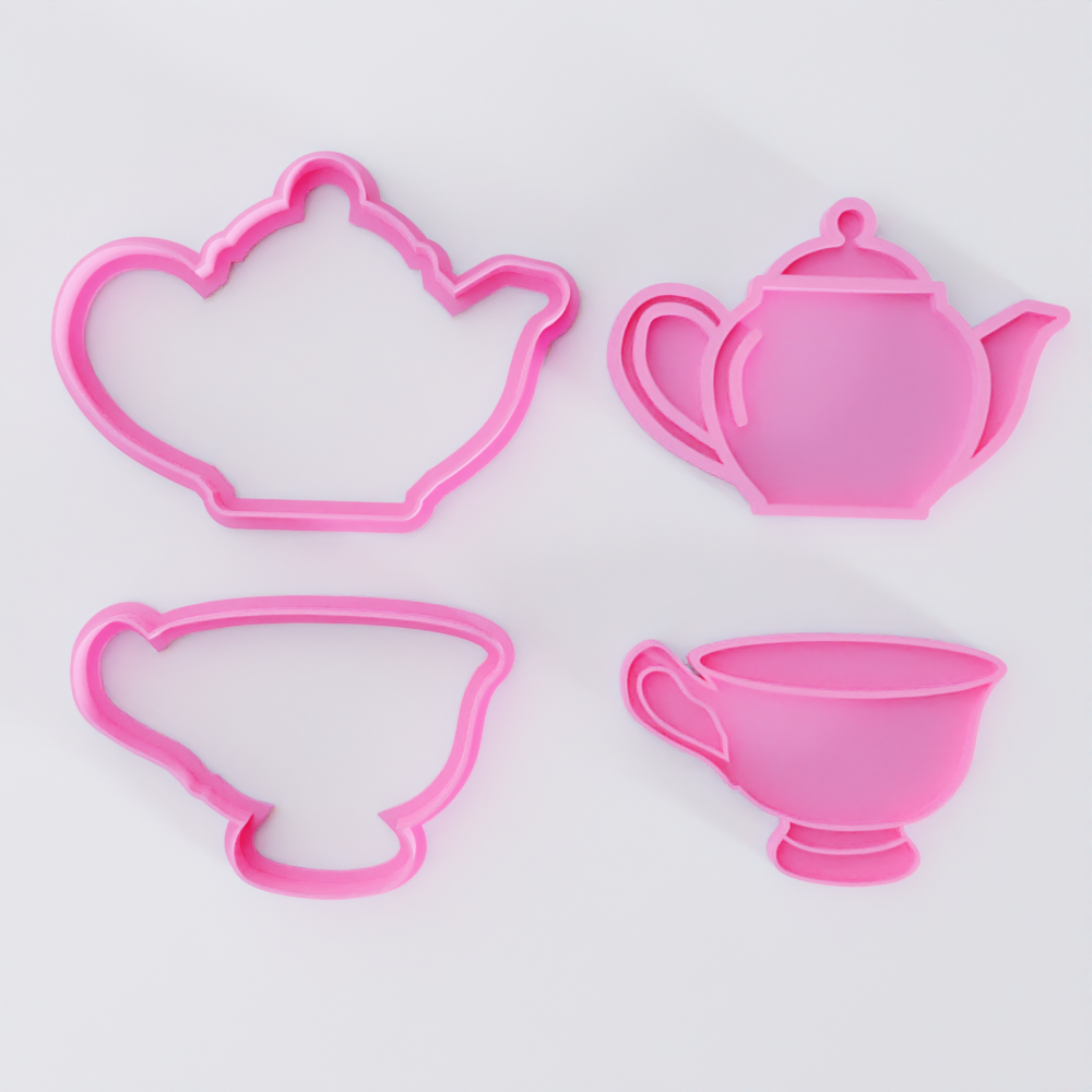 Teacup and Teapot Cutters and Embossers