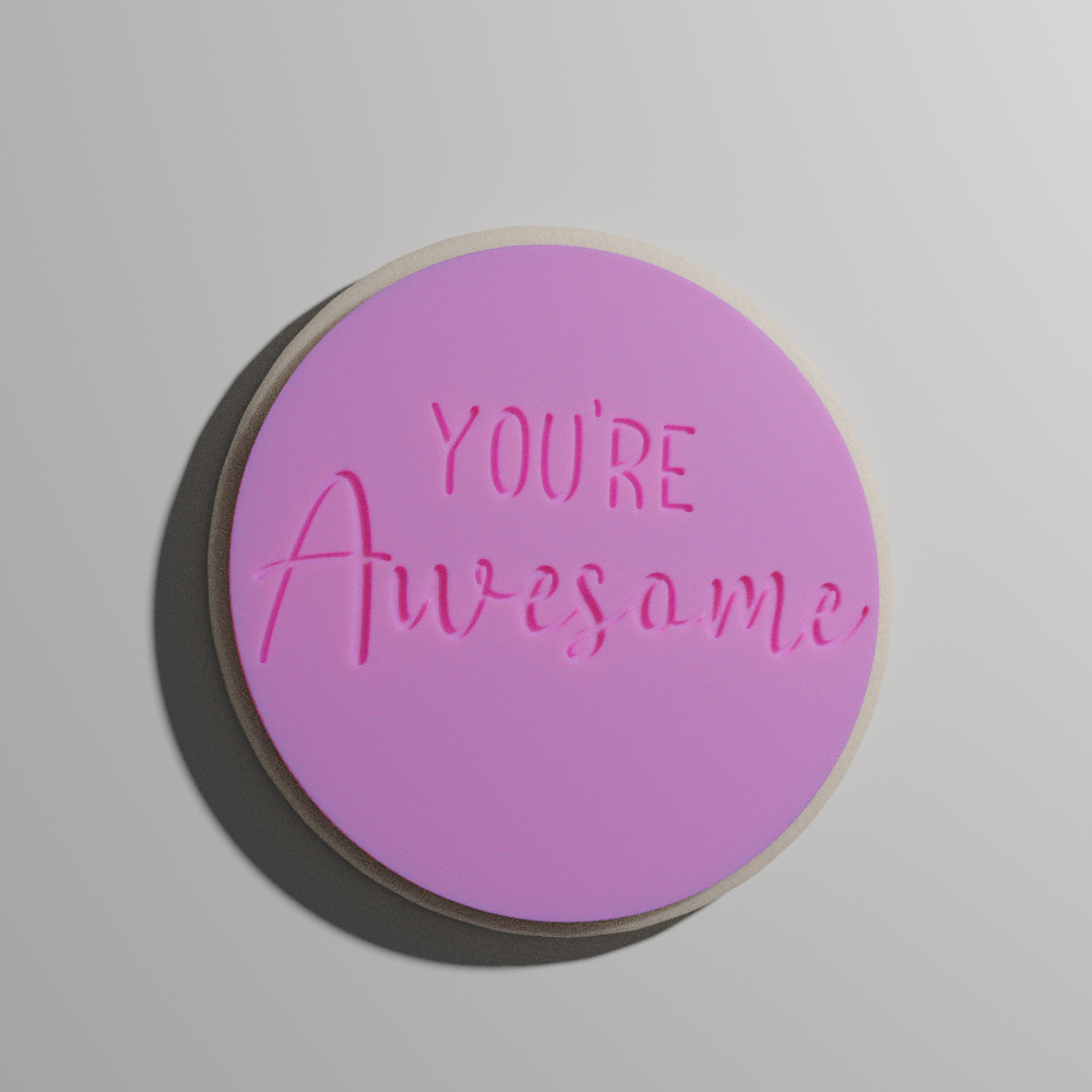You're Awesome Embosser Boss 'Em Cookies Cutters and Stamps